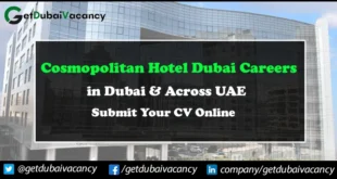 Cosmopolitan Hotel Dubai Careers